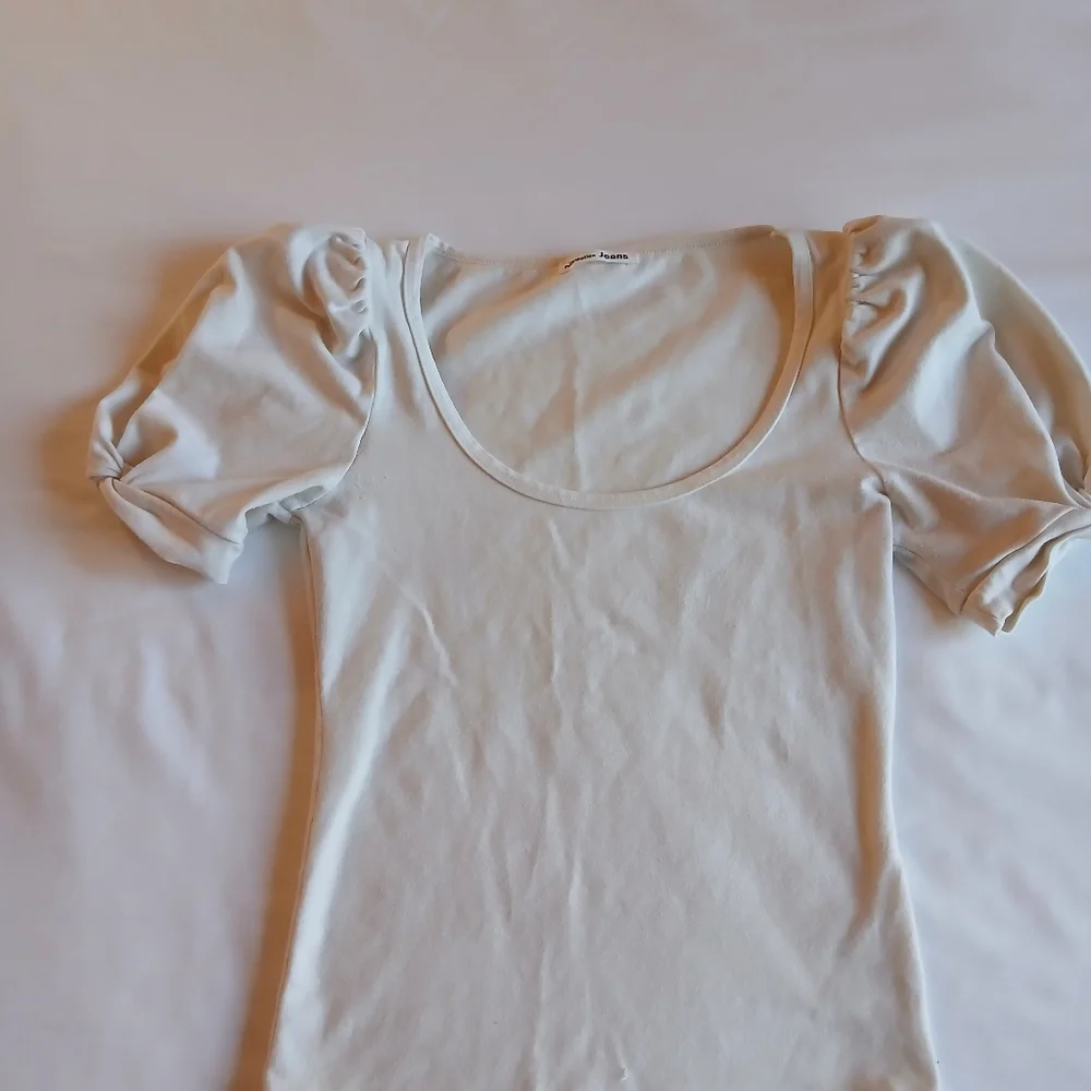 Reformation Puff Sleeve Top - Soft White